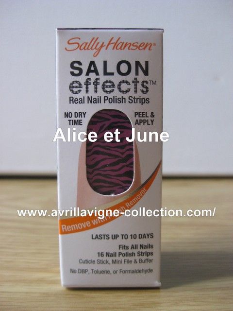 Avril Lavigne for Sally Hansen-Salon Effects Real Nail Polish Strips Collection-n°808 