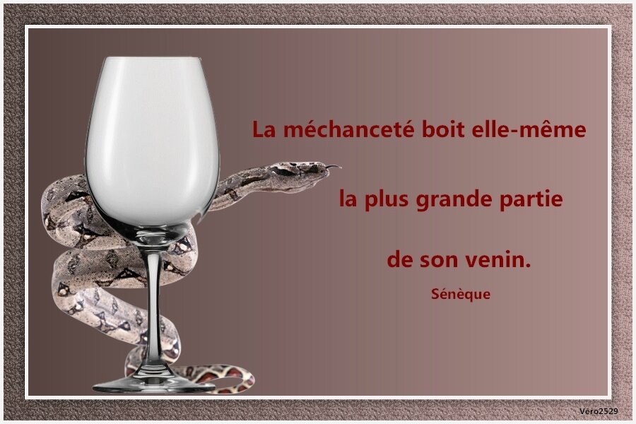 Citation La Mechancete Boit Elle Meme La Plus Grande Partie De Son Venin Seneque Mosaiques De Lectures Et D Images