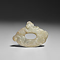 An archaistic jade dragon-in-clouds ornament, song dynasty