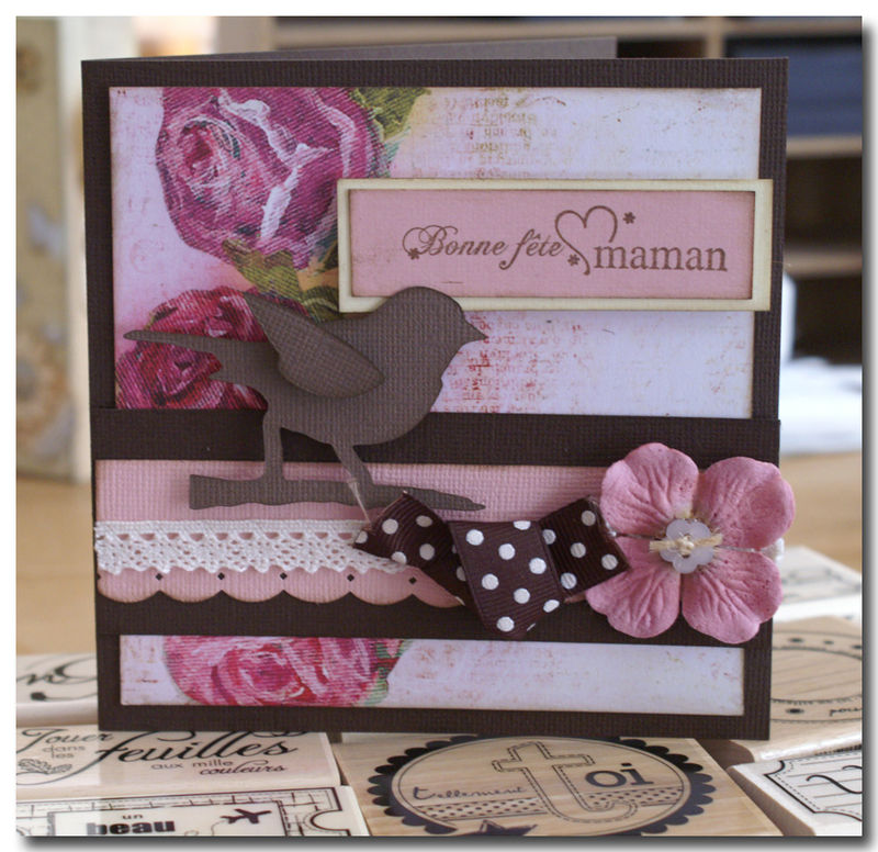 Carte De Fete Des Meres Du Scrap