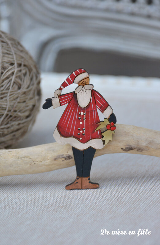 père noël et houx