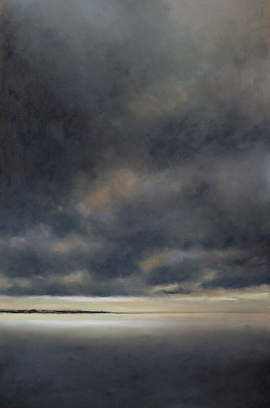 horizon elevation 83 pastel à l'huile, 3é x 48 cm, oct 2018