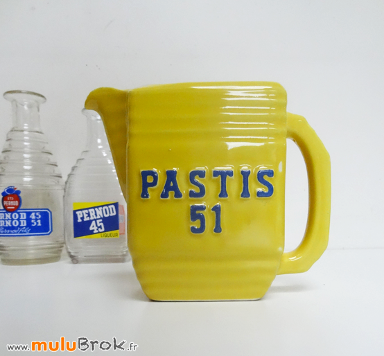 PASTIS-45-51-Pichet-jaune-1-muluBrok-Publicitaire