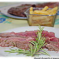 Côte de boeuf marinee cuite au sel a la plancha
