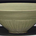 A molded yaozhou celadon bowl, northern song-jin dynasty, 11th-12th century
