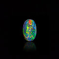 Crystal opal with multi-color fire, lightning ridge, new south wales, australia