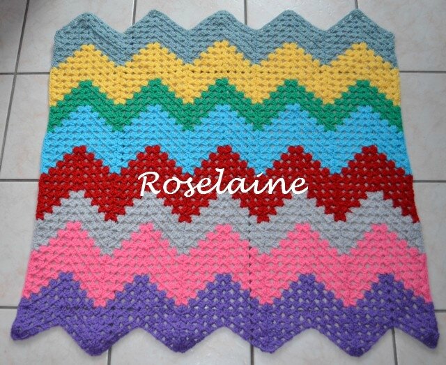 Roselaine ripple blanket