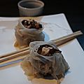 Bouchees asiatiques porc crevettes