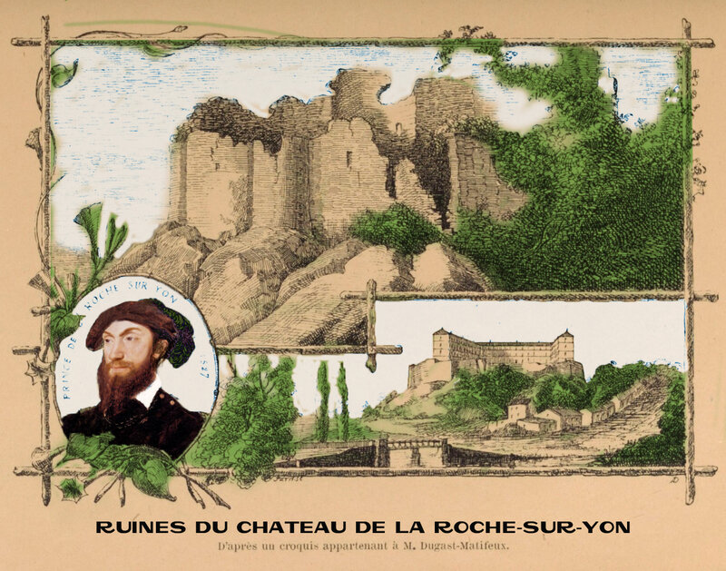 Ruines du château de la Roche sur Yon