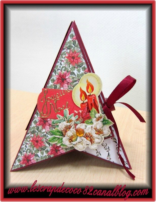 Carte Pyramide Joyeux Noel Le Scrap De Coco