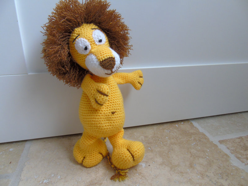 grand lion au crochet