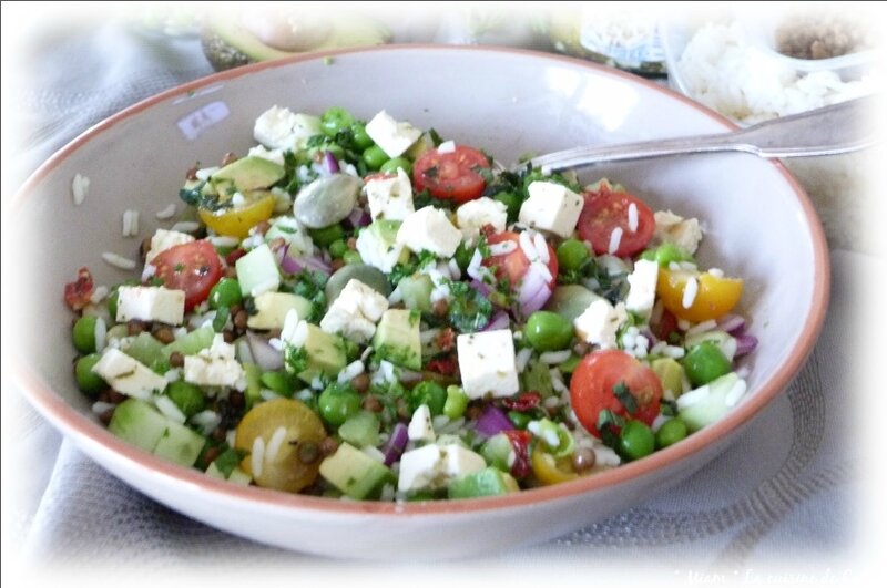 Pourquoi Je Vois Flou Avec Mes Lentilles ღ " Miam " Salade de légumineuses au fromage de Brebis - ⊱ "MIAM" La