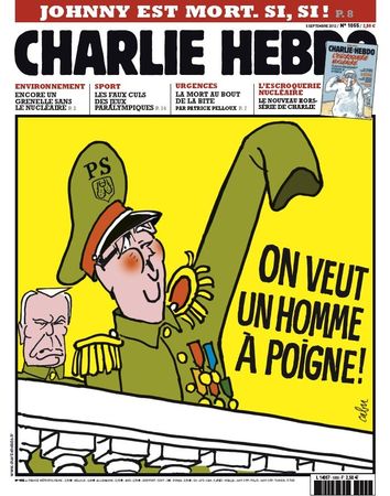 François Hollande, Jean-Marc Ayrault, Les Unes de Charlie Hebdo, PS
