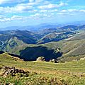 Vue sur le Pays Basque intérieur depuis Iraty...