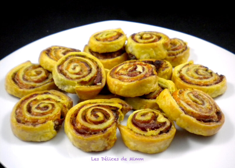 Escargots feuilletés au pesto et parmesan 2