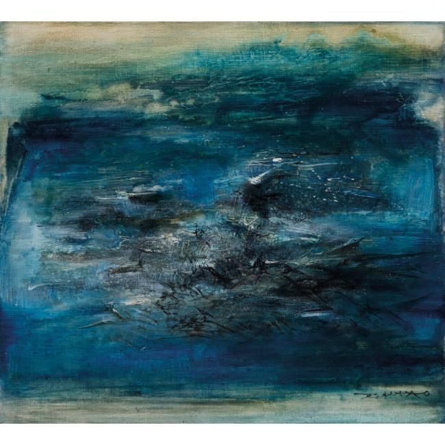 Zao Wou-Ki (Zhao Wuji), Four oils on canvas @ Sotheby's Hong Kong ...