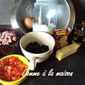 Cake aux olives, jambon et tomate
