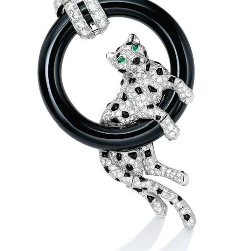 Diamond, Ruby, Emerald and Onyx 'Panther' Necklace, Cartier, France - Alain. R.Truong