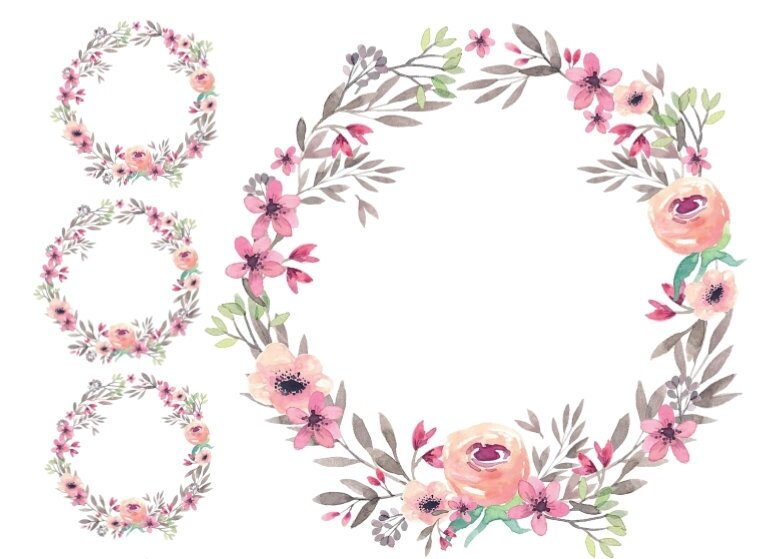 couronne roses romantiques