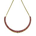 Ruby and gold necklace