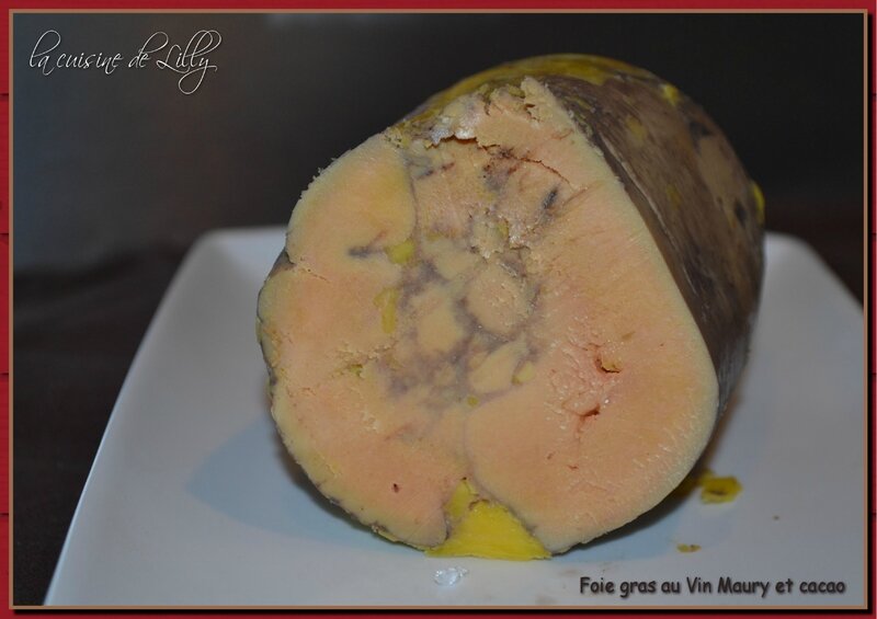 foie gras au vin maury et cacao