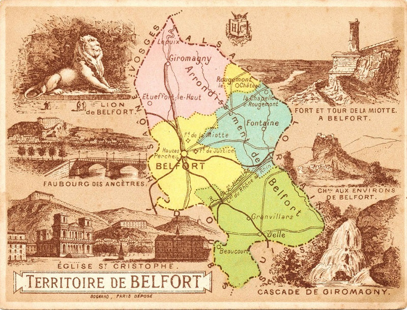 Naissance Du Futur Territoire De Belfort - LE CARTOPHILION