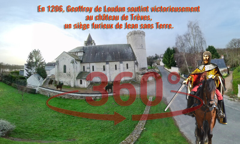 En 1206, Geoffroy de Loudun soutint victorieusement au château de Trèves, un siège furieux de Jean sans Terre