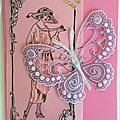 femme papillon