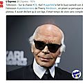 Karl lagerfeld décomplexé !