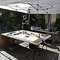1- stand - atelier vitrail participatif - Gontel et Dupin