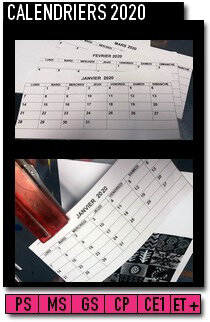 334-CALENDRIERS 2020