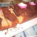 Cake marbré au chocolat et noix de coco