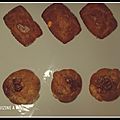 Minis cakes jambon / mimolette ou chèvre / tomates séchées