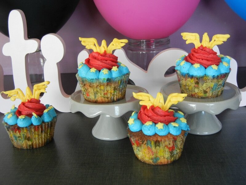 Cupcakes Wonder Woman Deco Facile Prunille Fait Son Show