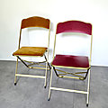 Chaises pliantes vintage