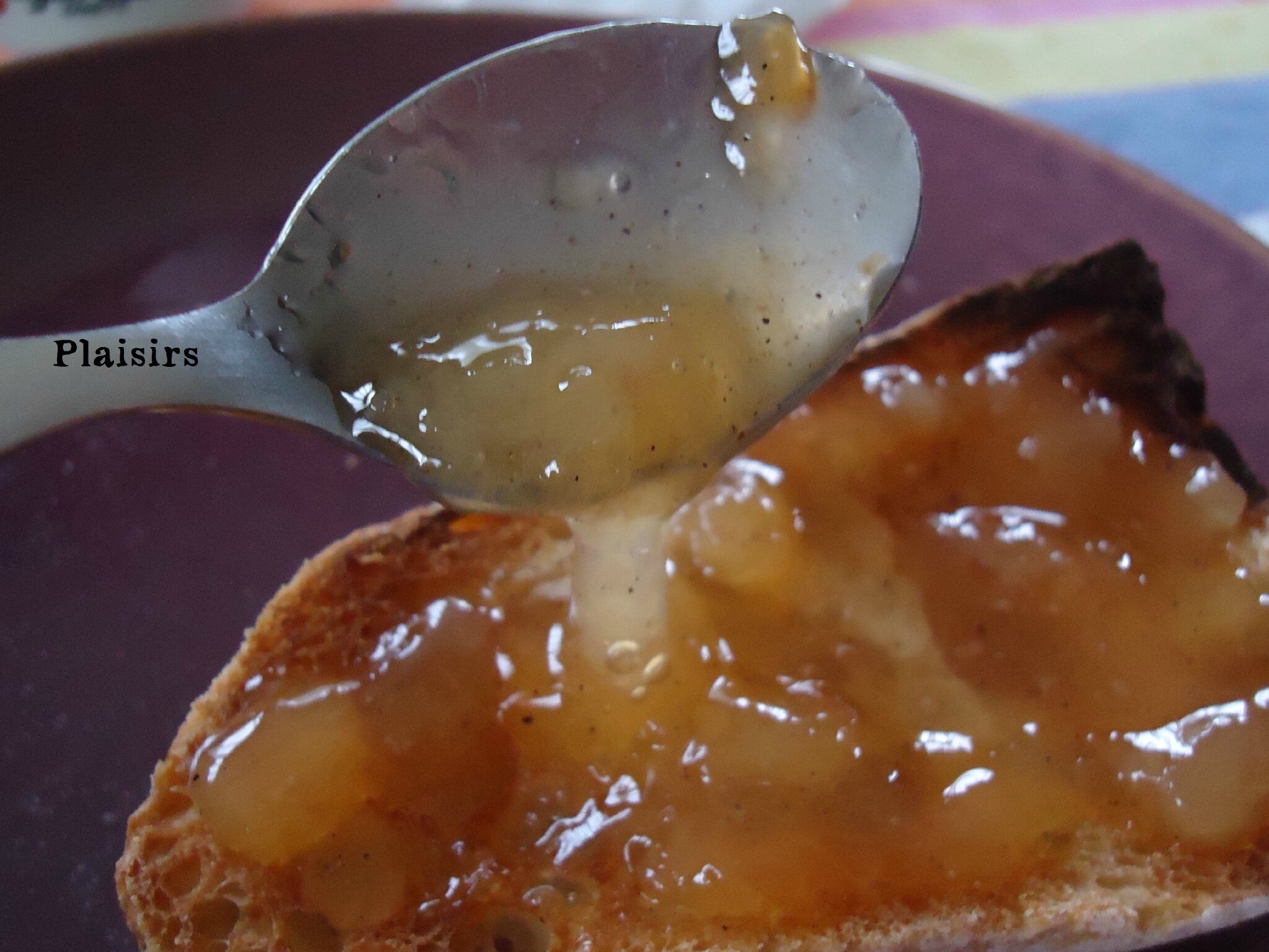 Confiture de pêches à la vanille Plaisirs & joies des papilles