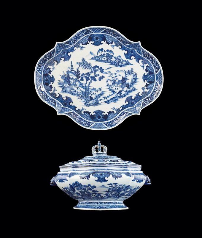Tureen, cover and stand, China, Qianlong period, circa 1740-50