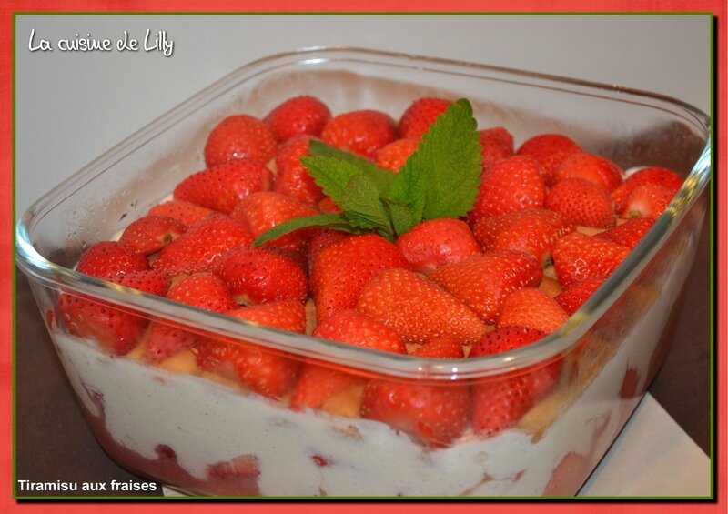 tiramisu aux fraises