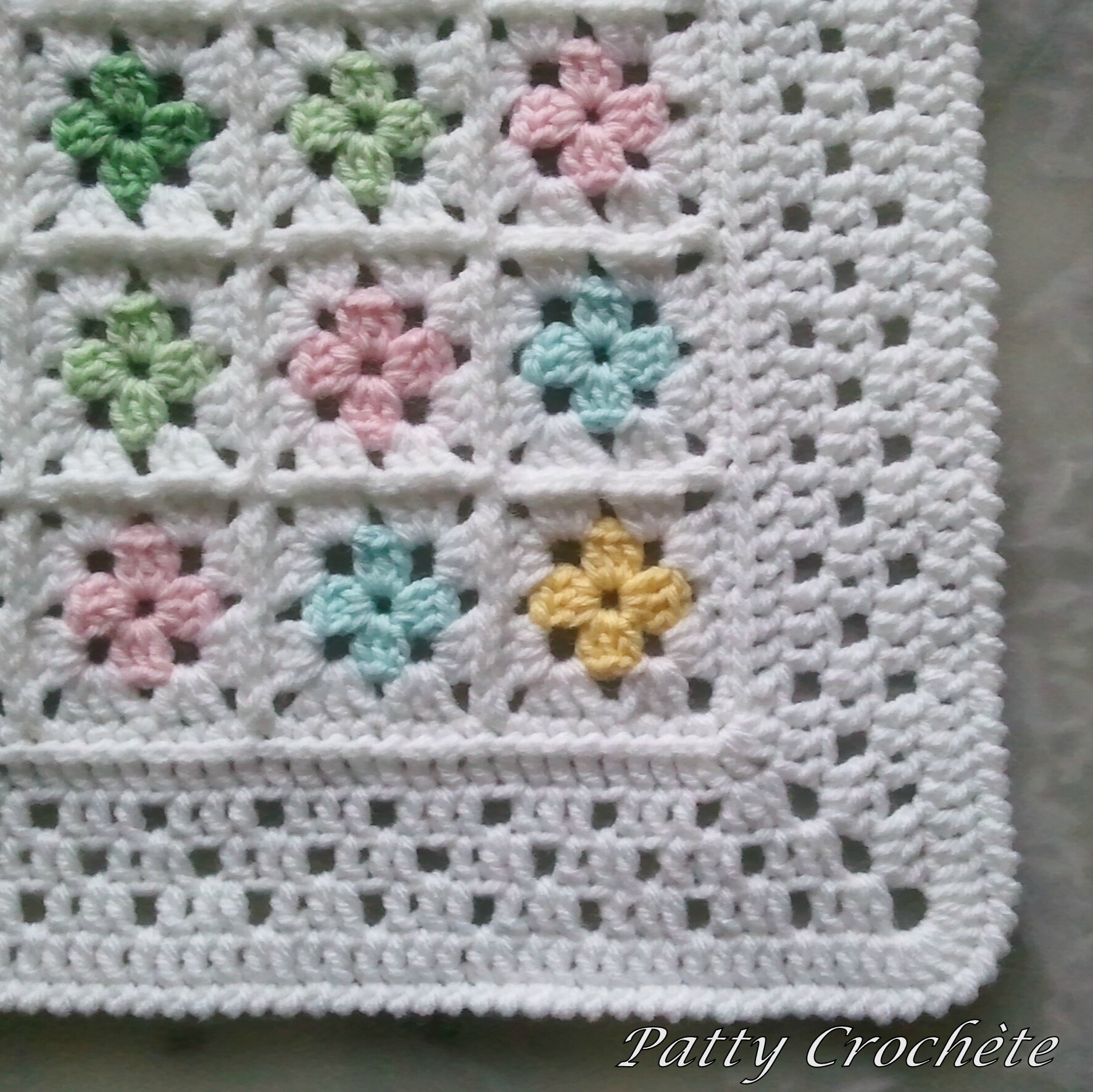 Couverture Arc En Ciel Aux Couleurs Bridget Patty Crochete