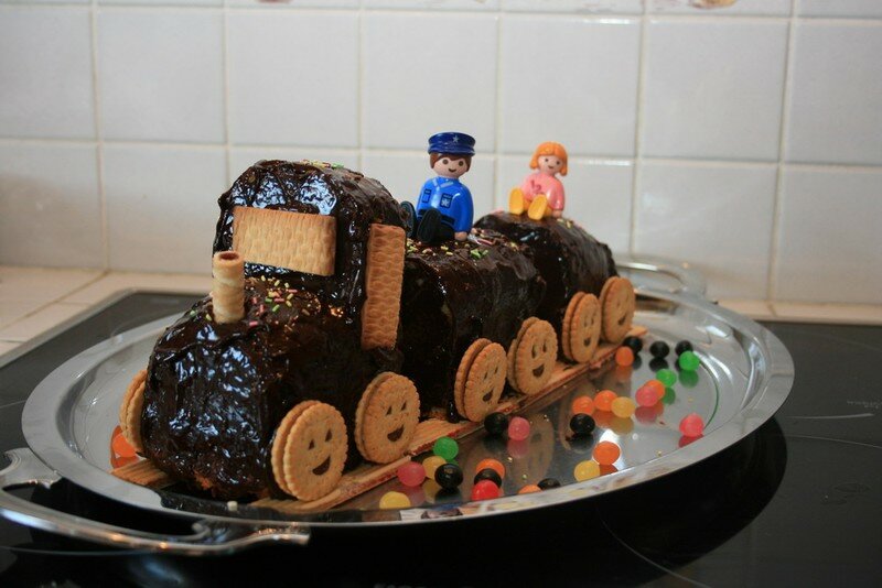 Gateau Rigolo Train Tandem Aux Fourneaux
