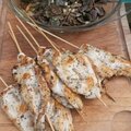 Escalopes de poulet en brochette, champignons persillés, brocolis et fenouil / la plancha eno