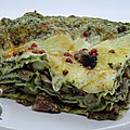 Lasagnes champignons épinards