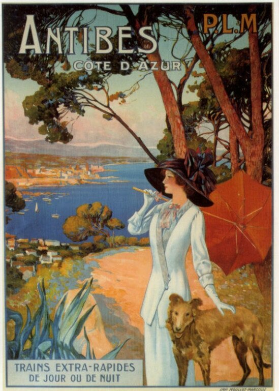 Les affiches touristiques de la Côte d'Azur