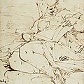 Luca cambiaso (moneglia 1527 - madrid 1585), etude pour une sybille