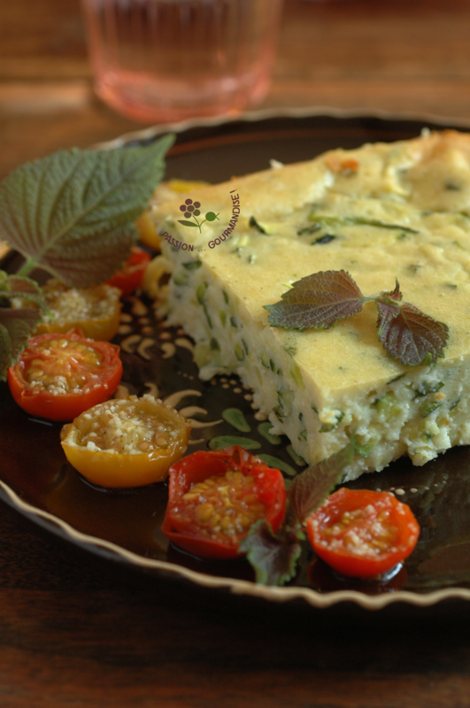 Clafoutis courgettes & brousse aux feuilles de shiso_5
