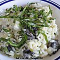Risotto d'escargots au beurre vert