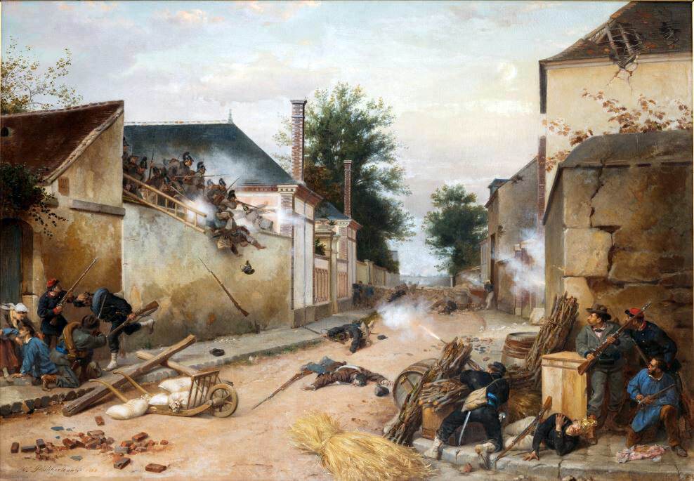 Philippoteaux, barricade tournée (1883)
