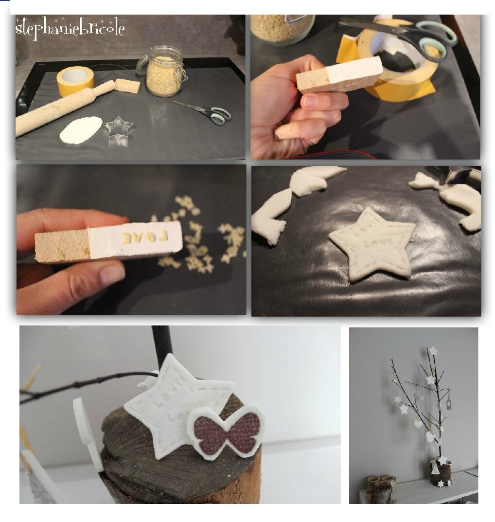 un autre bricolage de noël : un cerf en pâte à modeler durcissante -  bricoles et talons aiguilles