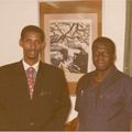 Mr Bruno Venn, Président du CEEA et SEM Nino Vieira Président de la République de la Guinée Bissau