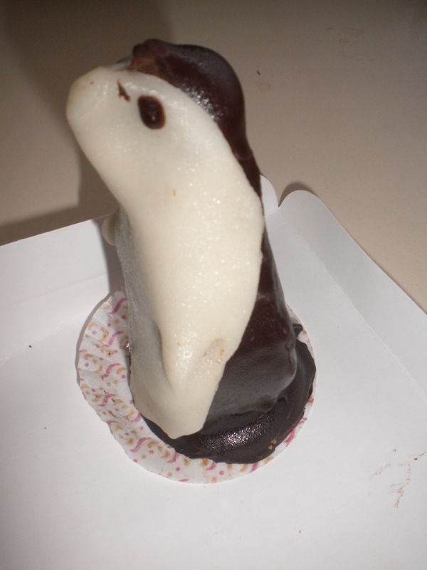 Gateau Pinguin Chocolat Et Pate D Amande La Petite Cuisine De Sabine